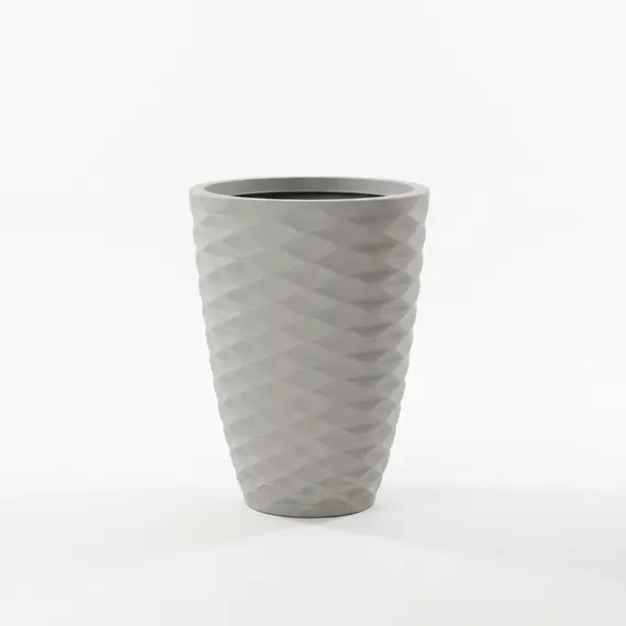 Vazo Dekorative / 35*35*48cm / Cement Grey