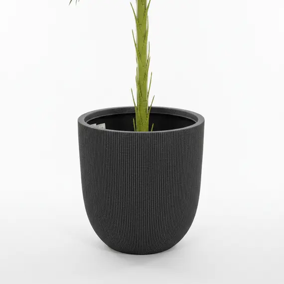 Vazo Dekorative L / 44*44*44.5cm / Mediterranean Black