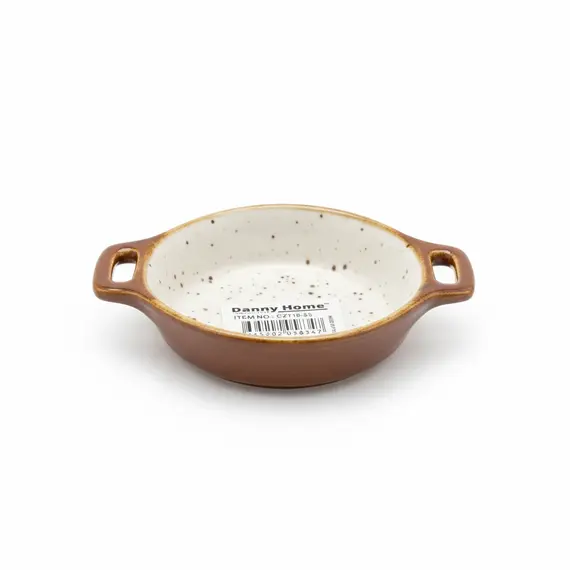 Pjate e thelle / 10.5cm / Bardhe - Gold / Porcelan / Rrethore