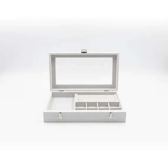 Kuti Bizhuterish / Bezhe - Bardhe / 5 Perdorime