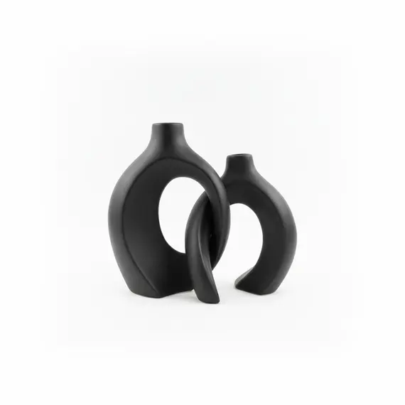 Vazo Dekorative / Zeze / Set 2 cope / te lidhura