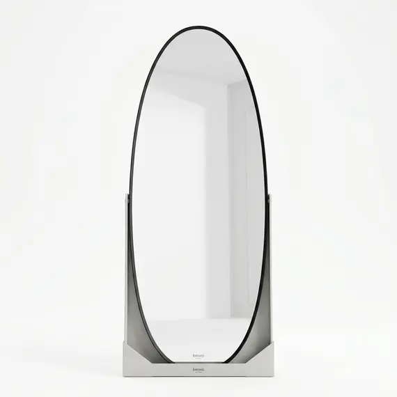 Pasqyre Ovale e Crregullt / e Bardhe