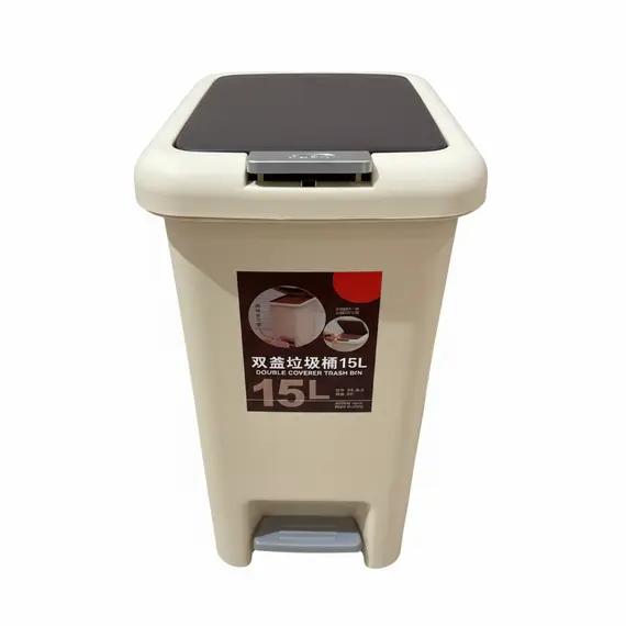 Kosh Mbeturinash me Baze Katrore / e Bardhe me Gri / 15L