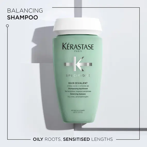 Shampo për skalp të yndyrshëm Kerastase Bain Divalent 250ml, 2 imazh