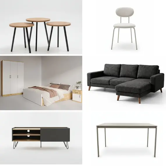 Set Modern Mobilimi për Shtëpi – Komplet për Sallon, Kuzhinë dhe Dhomë Gjumi