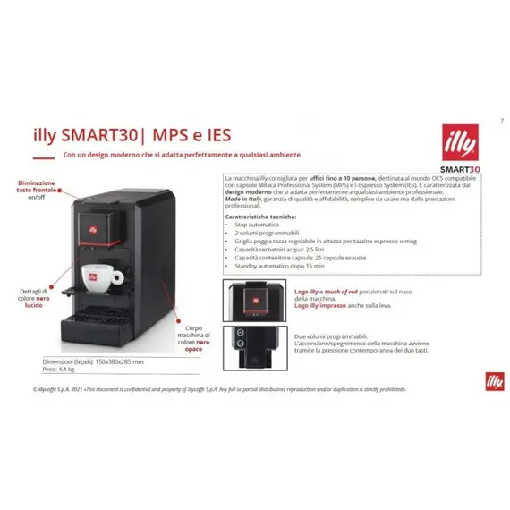 Makineri Kafeje Illy Smart30 IES Espresso Profesionale, 2 imazh