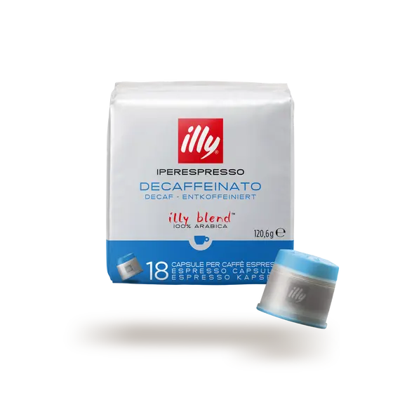 Kapsula Kafe Illy Decaffeinated Iperespresso 18 Copë 100% Arabica