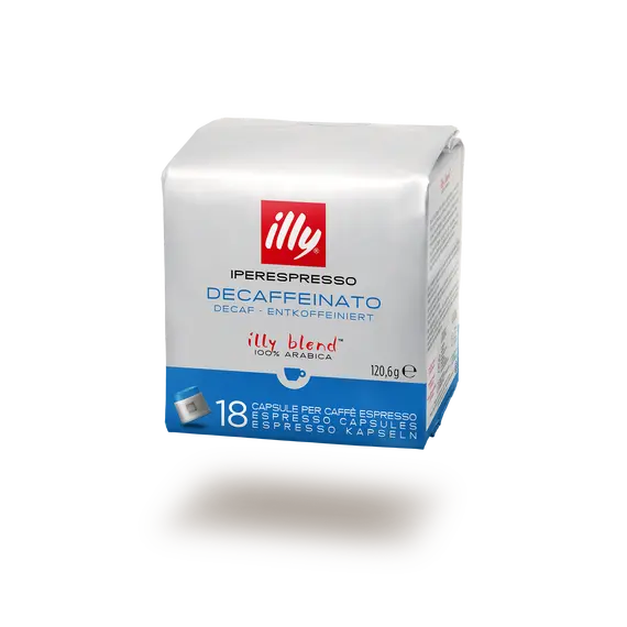 Kapsula Kafe Illy Decaffeinated Iperespresso 18 Copë 100% Arabica, 2 imazh