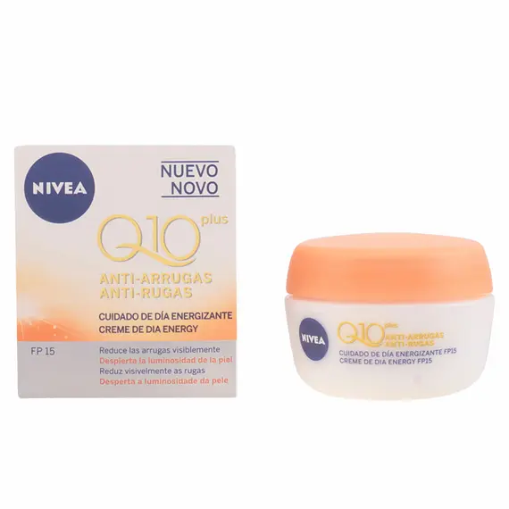 Krem energjik kundër rrudhave Nivea Q10+ Spf 15 (50 ml)