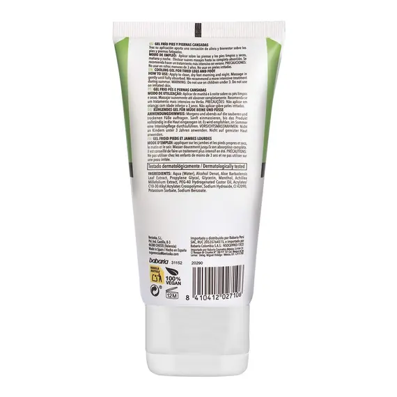 Xhel për këmbët Babaria Cold Effect (150 ml), 2 imazh