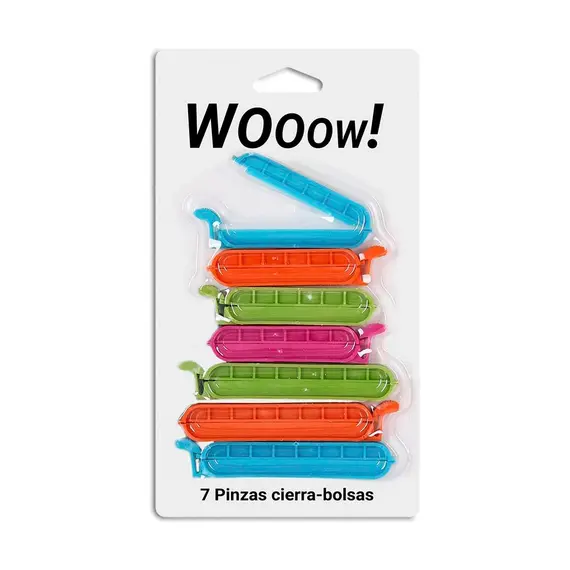 Kapëse mbyllëse çanta Wooow 7 Copë