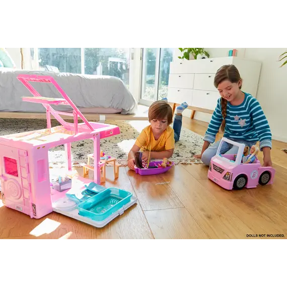 Barbie 3-In-1 Dreamcamper Vehicle And Accessories, 9 imazh