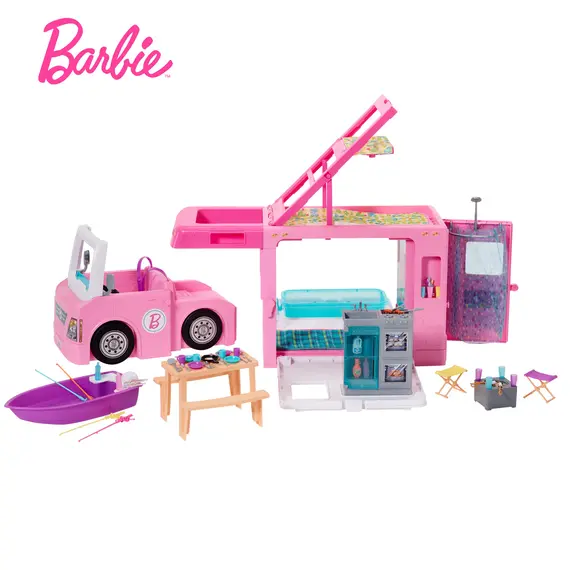 Barbie 3-In-1 Dreamcamper Vehicle And Accessories, 11 imazh