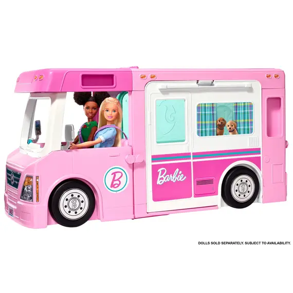 Barbie 3-In-1 Dreamcamper Vehicle And Accessories, 2 imazh