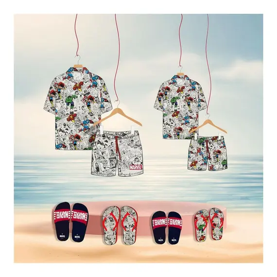 Flip Flops për Fëmijë Marvel Blu e errët, Madhësia: 33, 5 imazh