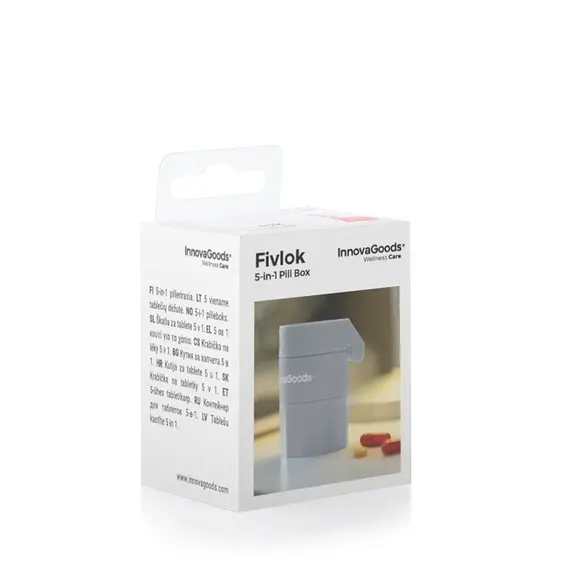 5-in-1 Pill Dispenser with Cutter and Crusher Fivlok InnovaGoods, 2 imazh