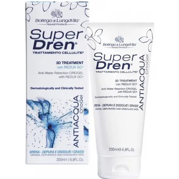 Bottega di LungaVita SuperDren Criogel kundër celulitit kundër ujit