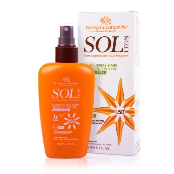 Bottega di LungaVita SOL LEON SPRAY TRUPI PËR MBROJTJE NË DIELLI SPF 50+