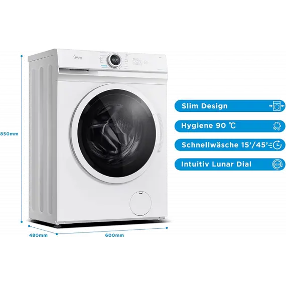 Lavatrice Midea MF100W60/W  6 KG 1000 rpm D, 2 imazh