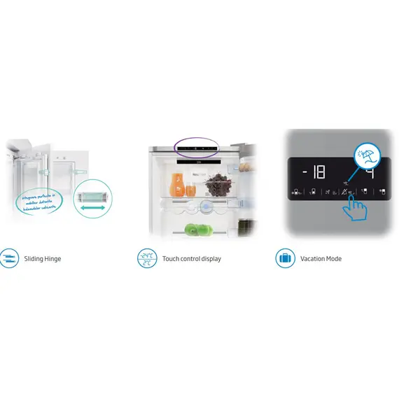 Frigorifer  Beko Normal BCNA306E4SN 284 L, 7 imazh