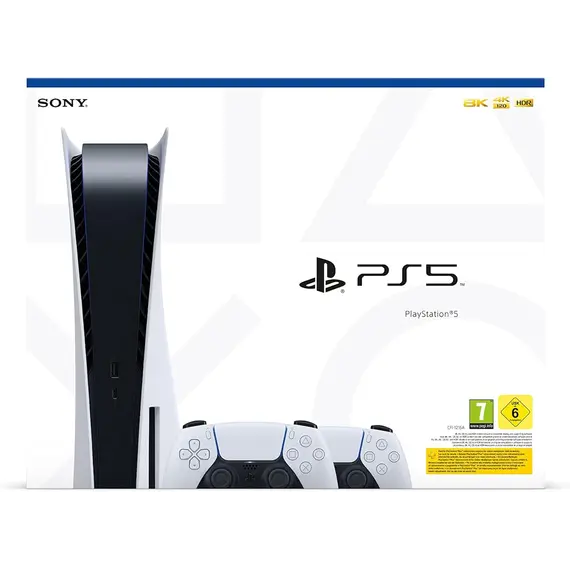 Console PlayStation 5 Standart Edition + Controllers Dualsense White, 3 imazh