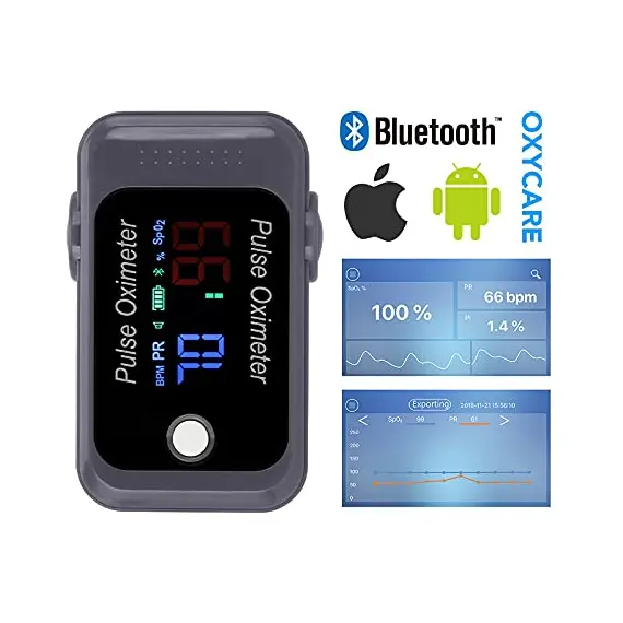 Oksimetër pulsi dixhital Berry Monitor , Bluetooth, 4 imazh