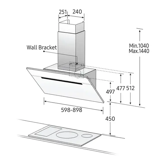 ASPIRATOR SAMSUNG NK24M7070VB Black, 2 imazh
