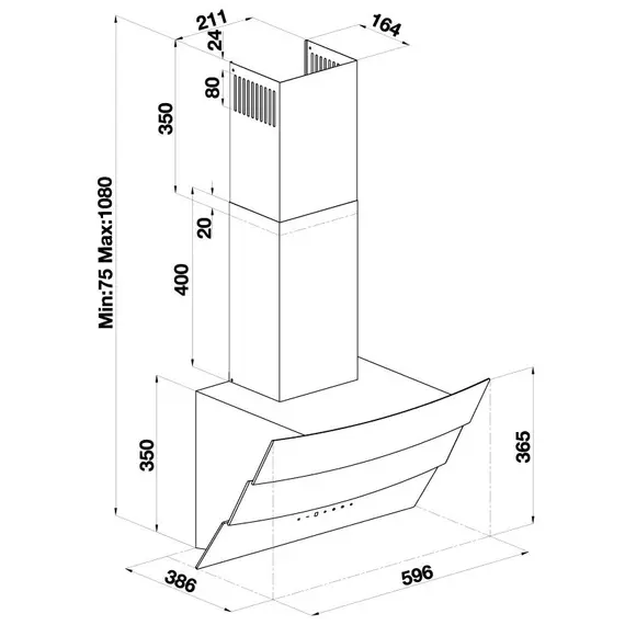 ASPIRATOR BEKO HCA 62640B, 2 imazh