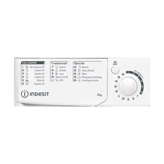 Lavatrice Indesit EWC 71252 W EE N  7 KG 1200 rpm A++, 2 imazh