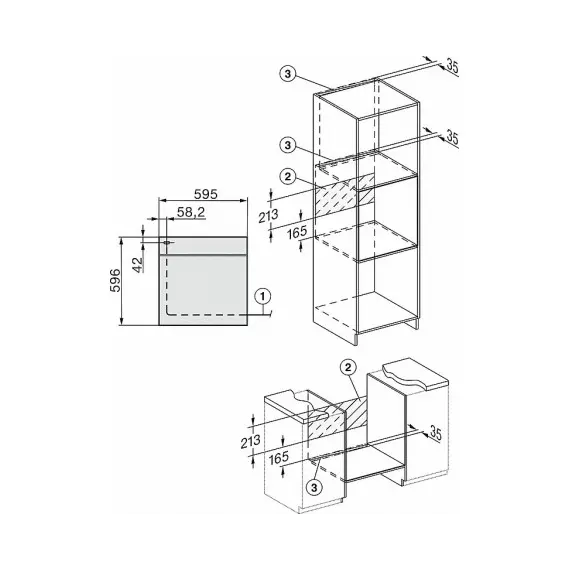 Miele H7262B Oven - Stainless steel 76 L, 4 imazh