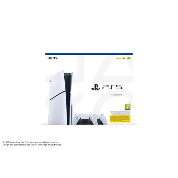 Console Playstation 5 D Slim Chassis SSD 1TB + Controller Sony DualSense Wireless White