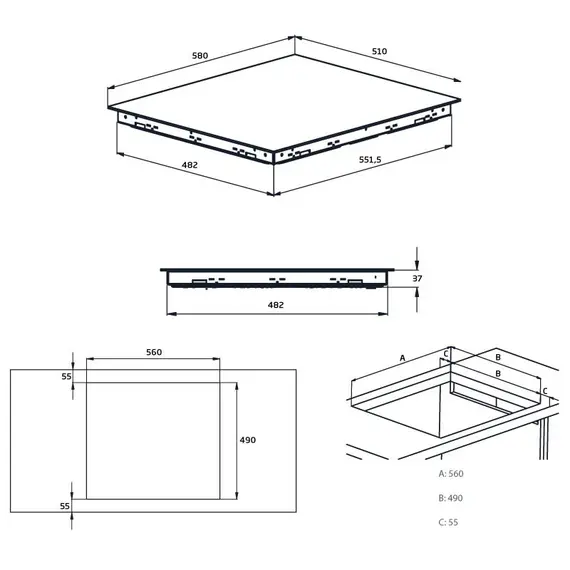 SUPRINE BEKO HIC64102, 2 imazh