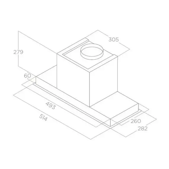 ASPIRATOR ELICA HIDDEN 2.0 IX/A/52, 3 imazh