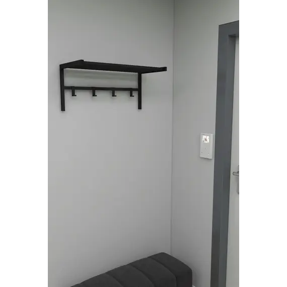 MOBILJE METAL COAT HANGER - BLACK, 5 imazh