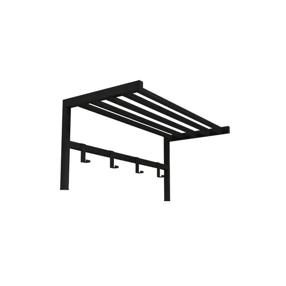 MOBILJE METAL COAT HANGER - BLACK, 6 imazh