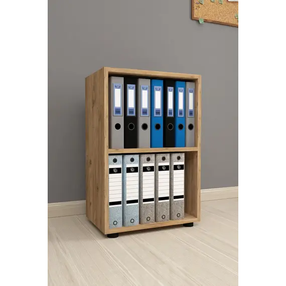MOBILJE FOLDER WITH 2 SHELVES - PINE