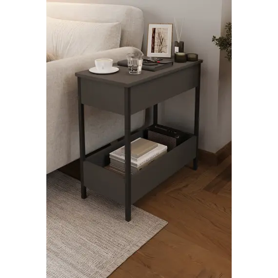 MOBILJE METAL SIDE TABLE - Anthracite