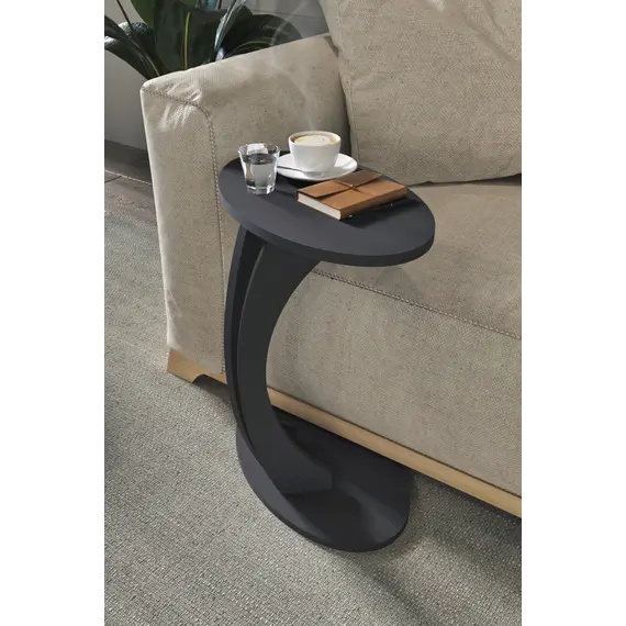 MOBILJE ELLIPSE SIDE TABLE ANTHRACITE, 2 imazh