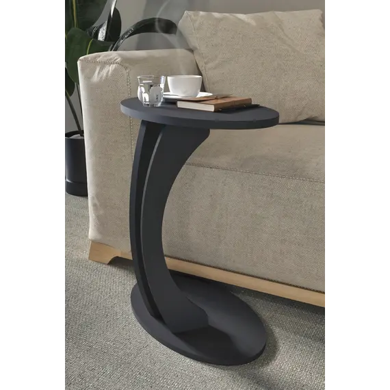 MOBILJE ELLIPSE SIDE TABLE ANTHRACITE, 3 imazh
