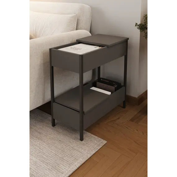 MOBILJE METAL SIDE TABLE - Anthracite, 3 imazh