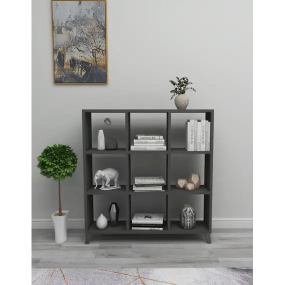 MOBILJE CUBE/SQUARE BOOKSHELF - ANTHRACITE
