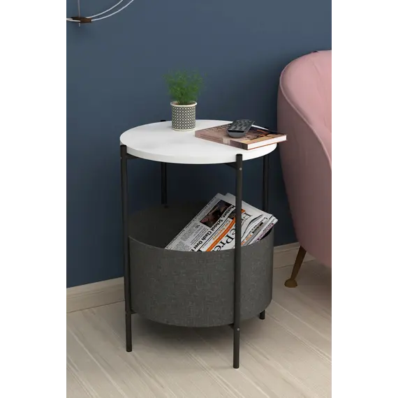 MOBILJE COFFEE TABLE WITH BAG WHITE