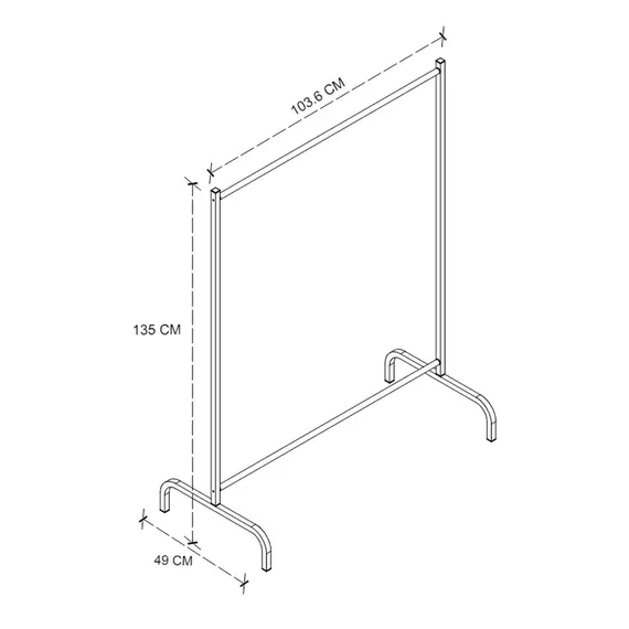 MOBILJE METAL CLOTHES HANGER STAND - BLACK, 3 imazh