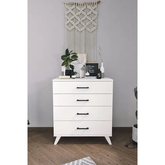 MOBILJE DRESSER WITH LEG - WHITE