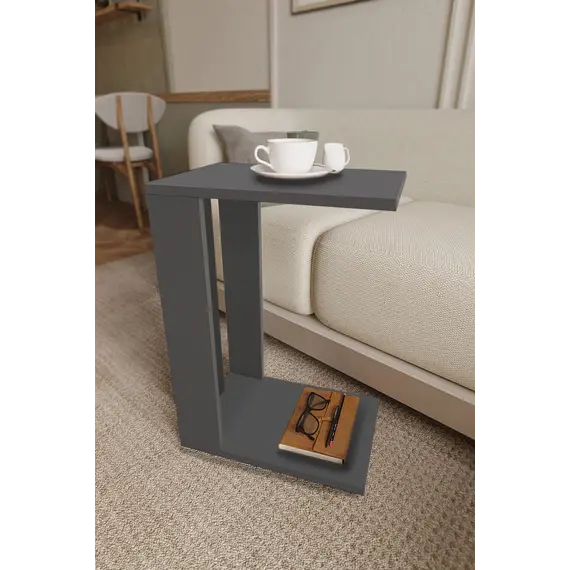 MOBILJE WHEELED COFFEE TABLE - ANTHRACITE