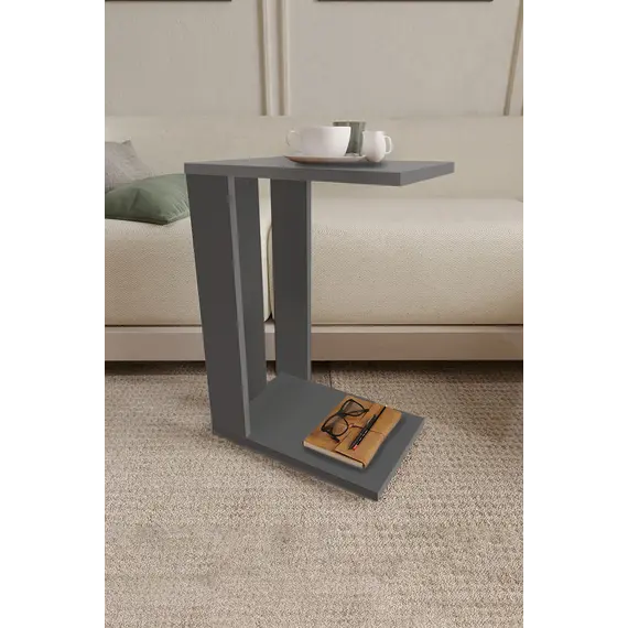 MOBILJE WHEELED COFFEE TABLE - ANTHRACITE, 2 imazh