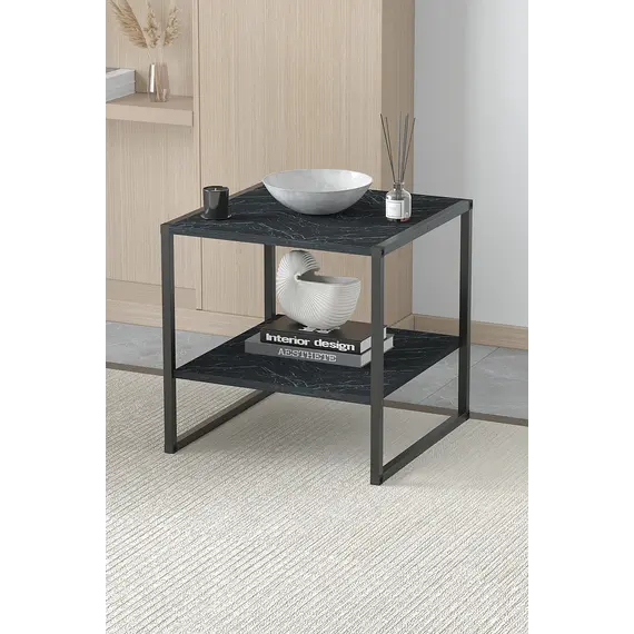 MOBILJE 50X50 CM METAL COFFEE TABLE - BENDIR, 2 imazh