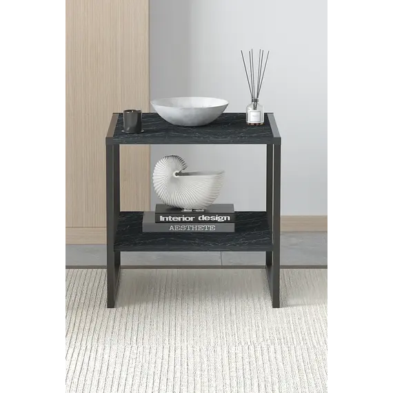 MOBILJE 50X50 CM METAL COFFEE TABLE - BENDIR, 3 imazh