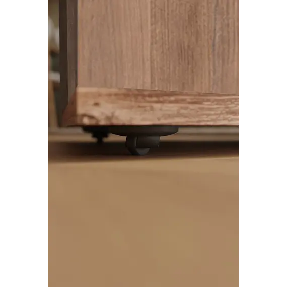 MOBILJE WHEELED COFFEE TABLE - PINE, 4 imazh