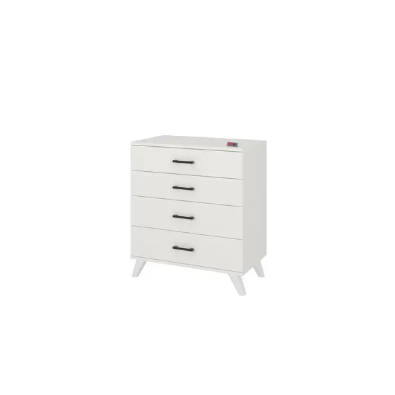 MOBILJE DRESSER WITH LEG - WHITE, 6 imazh
